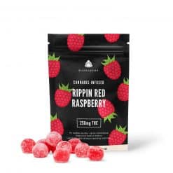 BuudaBomb Rippin Red Raspberries Gummies 250mg
