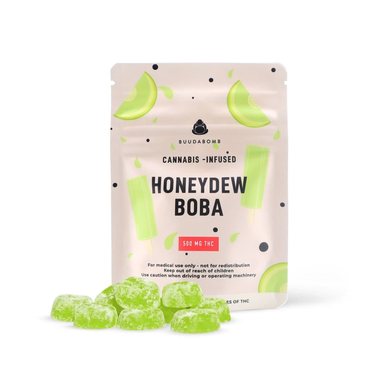 BuudaBomb Honeydew Gummies 500mg